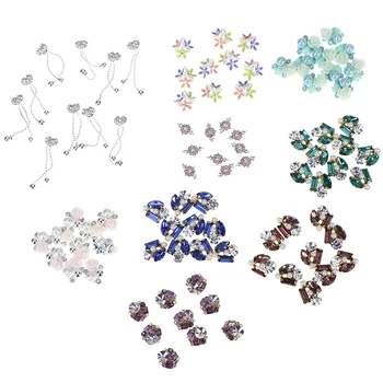 

10pcs Nail Art Wheel Rhinestone Diamond Gems Metal Crystal Glitter 3D Tips Accessoires Jewelry Manicure Decoration DIY Design