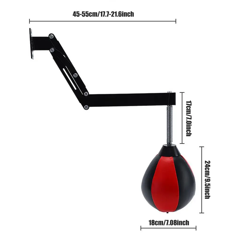 Boxing Speed Ball Fitness Speed Balls Pear Boxing Punching Speed Bag Wall Mount Height Adjustable Thai Reflex Balls For Fitness Equipment