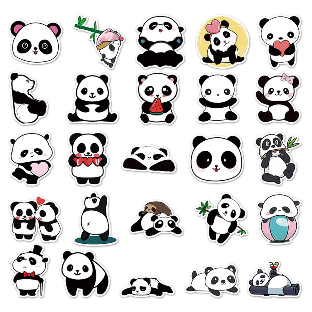 50Pcs Kawaii Panda Anime Stickers For LaptopTravel Case Guitar Car  Skateboard Computer Waterproof Esthetics Sticker Kid Gifts - AliExpress