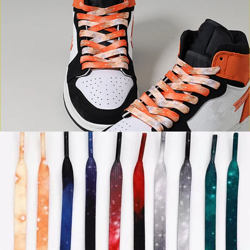 Fashion Galaxy Nebula Creative Shoelaces Men Women Trend Personality