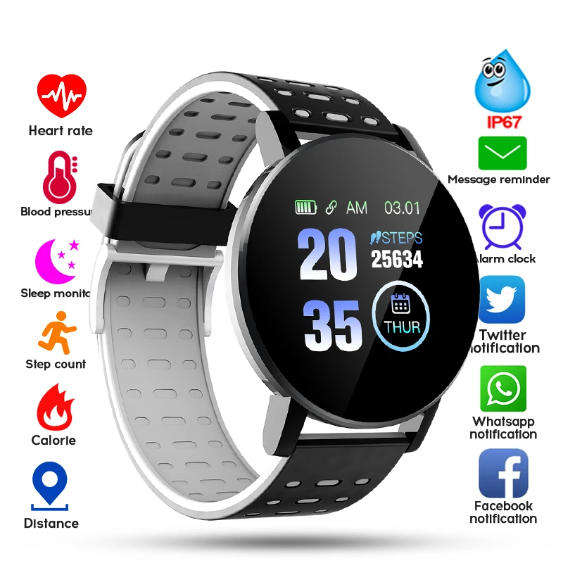 2020 Bluetooth Smart Watch Men Blood Pressure Smartwatch Women Watch Sport Tracker WhatsApp For Android IOS Smart Watches