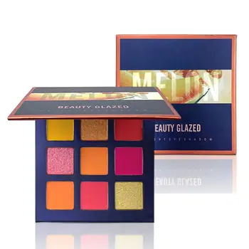 

9 Colors Beauty Glazed Eyeshadow Pallete Eye Shadow Palette Mattes Glitter Makeup Eyeshadow Haylayter Maquillage Pensule Make Up