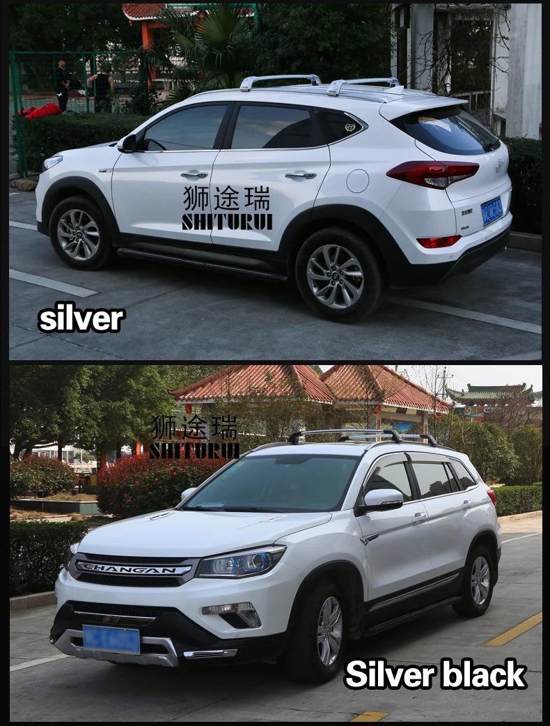2 шт. Крыши Баров для Hyundai new Santa FE SUV 2013 2020 алюминиевый сплав боковые полосы