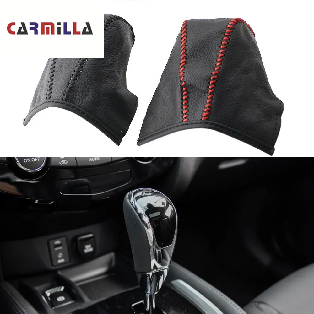 Leather Gears Covers for Nissan X-trail XTrail T32 Rogue 2014-2020 Car Gear Head Shift Knob Cover Handle Ball Collars | Автомобили и