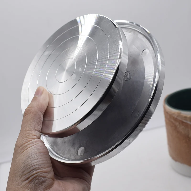 Pottery Wheel Alloy Turntable Spinner Rotating Ceramic Banding Wheels Clay Sculpture Platform Double Side Use Hobby Tools