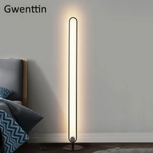 Скандинавский минималистичный светодиодный напольный светильник, прикроватная лампа для спальни, светодиодный вертикальный напольный светильник, стоячий светильник, современный стоячий светильник, светильники
