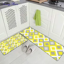 SunnyRain комплект из 2 предметов, геометрический ковер для кухонных ковриков, Нескользящие коврики для ванной комнаты