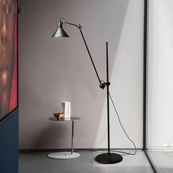 

Nordic floor lamp living room sofa bedroom bedside floor lamp LED postmodern minimalist adjustable angle creative fishing lamp
