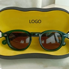 Jonny Depp солнцезащитные очки для мужчин и женщин, поляризованные солнцезащитные очки, высокое качество, оправа для очков ацетат, очки для вождения, брендовая дизайнерская коробка Z084