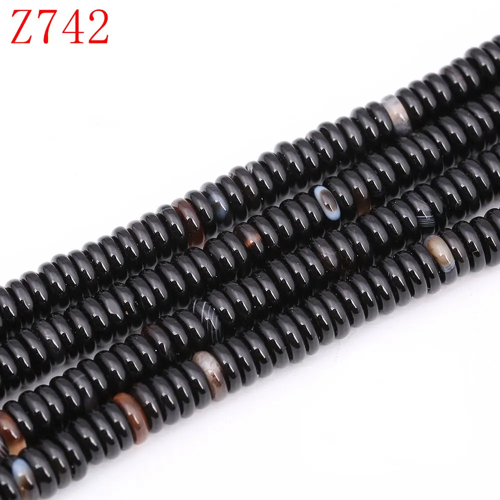 Black agate Круглые опаловые бусины 4 мм* 12 мм бусины из природных кристаллов для изготовления ювелирных изделий лазурит Магнезит Аквамарин подвеска из розового золота бисером - Цвет: Black agate