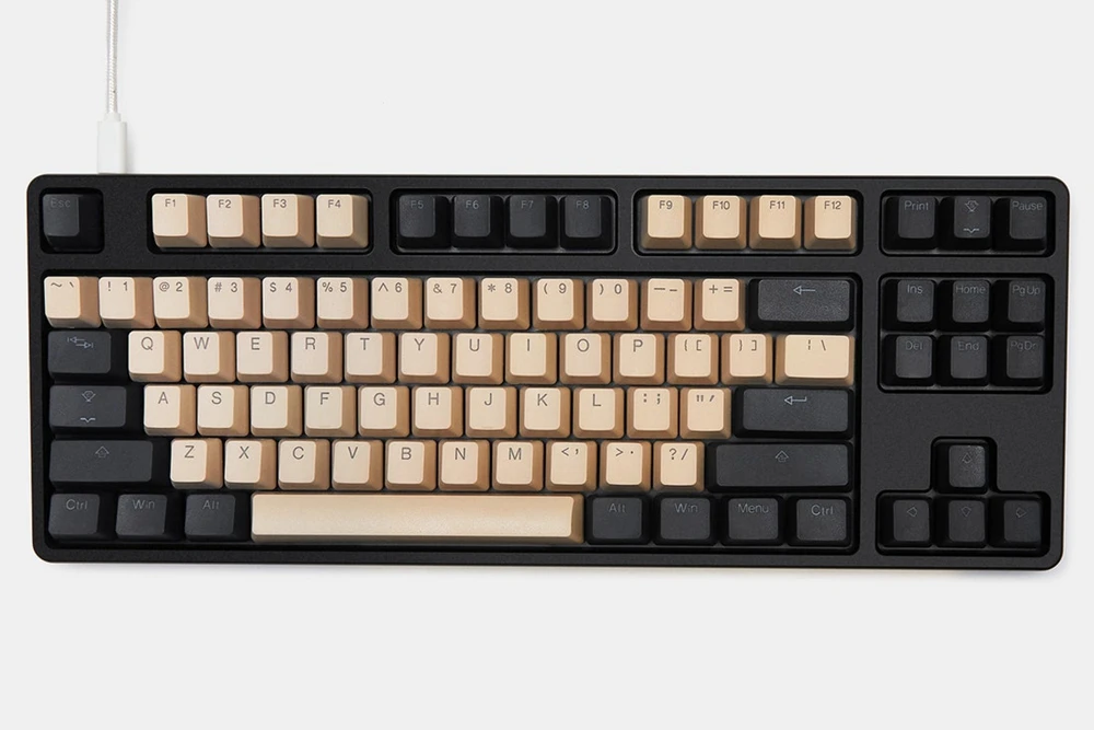 Taihao pbt двойные колпачки для ключей для самостоятельной сборки игровой механической клавиатуры колпачки с подсветкой oem профиль светильник серый темно-синий бежевый