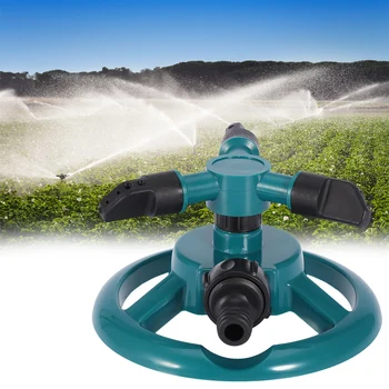 

Garden Sprinklers Automatic Watering Grass Lawn 360 Degree Rotating Water Sprinkler 3 Arms Nozzles Garden Irrigation Tools