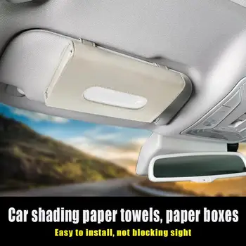 

Auto Car Tissue Holder Sun Visor Tissue Box Holder PU Leather Paper Napkin Cover Auto Interior Auto Sty