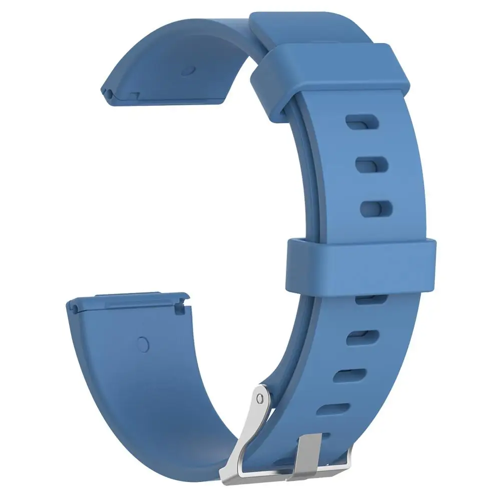 Сменный мягкий силиконовый ремешок для часов умный браслет аксессуары для Fitbit Versa/Versa 2/Versa Lite - Цвет: Slate