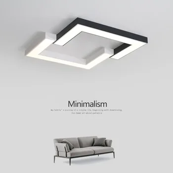 

Black+White modern led ceiling lights for bed room study room Simple ceiling light Round/Square Ceiling Lamp light fixtures