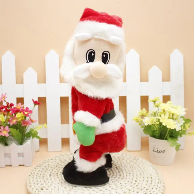 

Dropshipping Christmas Toy Electric Musical Dancing Santa Claus Doll New Year Gift Toy Twerking Singing Christmas Gift For Child