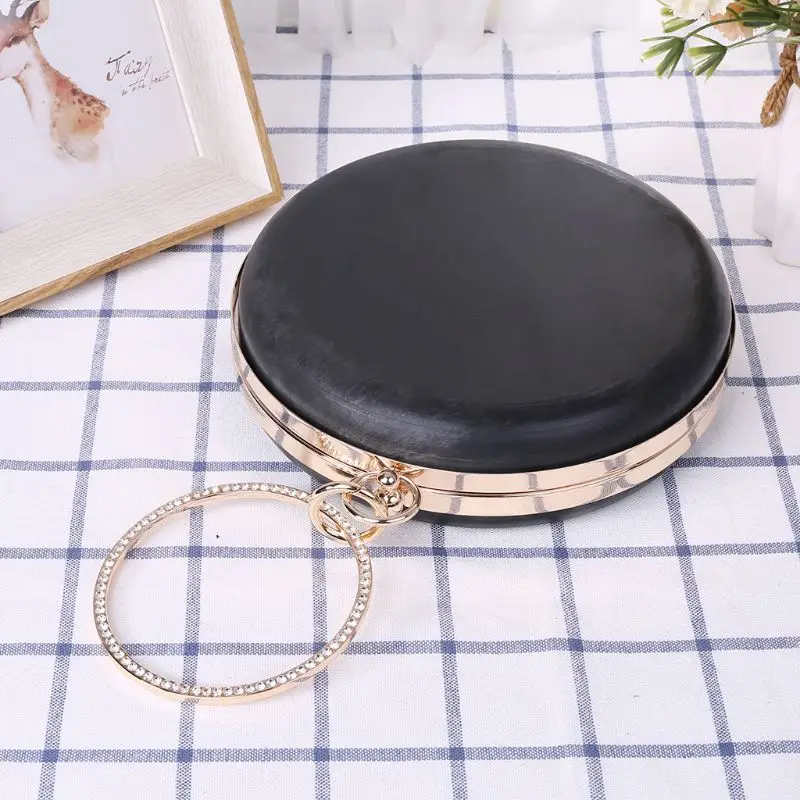 18 см металлическая круглая коробка кошелек рамы для ручек для DIY сумки поцелуй замок Пряжка вечерняя сумка