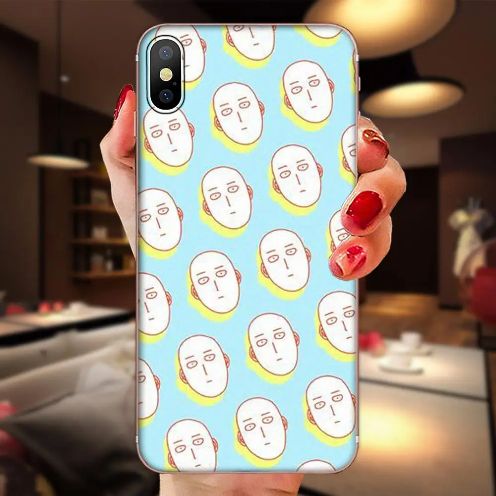 Мягкий ударопрочный ТПУ для Apple iPhone 4, 4S, 5, 5C, 5S, SE, 6, 6 S, 7, 8, 11 Plus, Pro X, XS, Max, XR, One Punch Man, мультфильм - Цвет: as picture