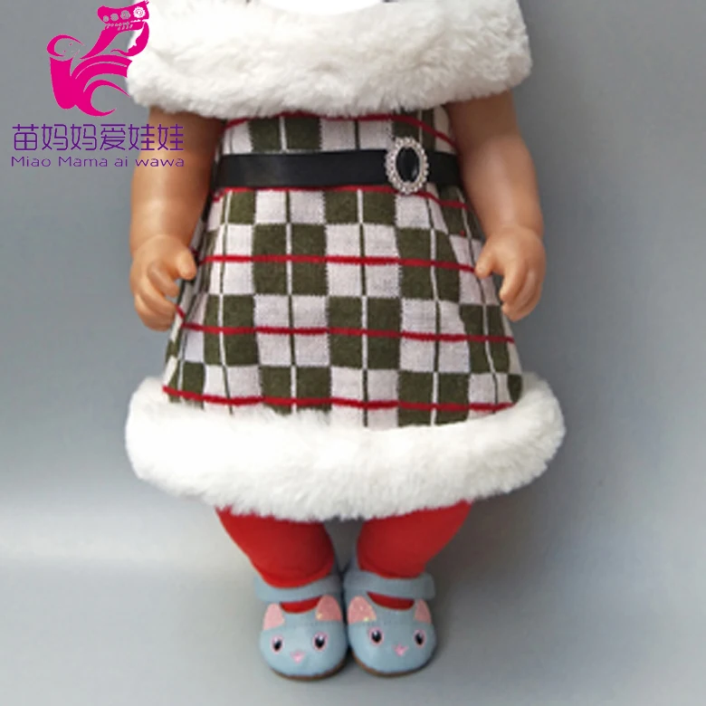 18 дюймов Кукла рождественское платье Санта Клаус одежда шляпа для Reborn Baby Doll