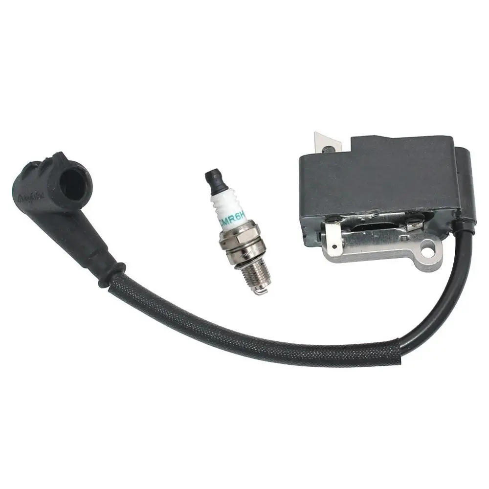 Ignition Coil Module with Spark Plug CMR6H for Stihl MS150 MS150C MS150T PN 1146 400 1304 afbeelding