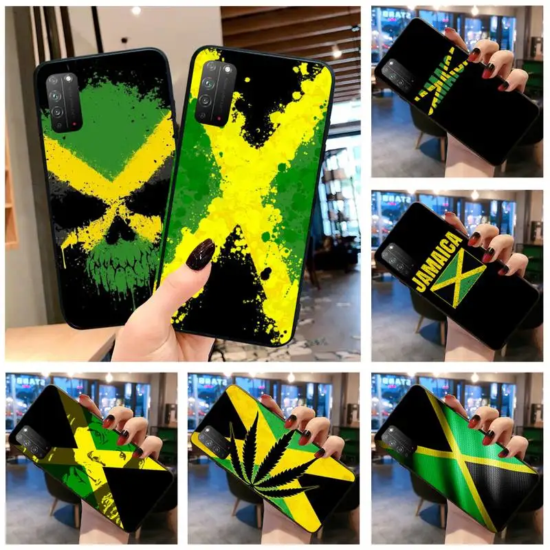 Мягкий резиновый чехол для телефона CUTEWANAN Jamaica с национальным флагом Huawei Honor 30 20 10 9