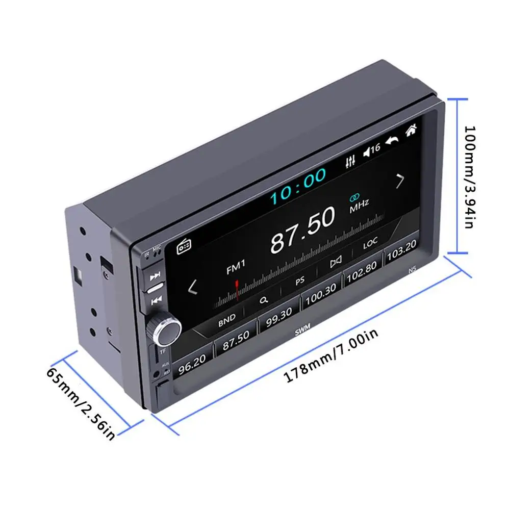 7 дюймов N5 HD емкостный экран автомобиля MP5 хост для автомобиля играть мобильный телефон Встроенный плеер автомобиля стерео полный сенсорный экран