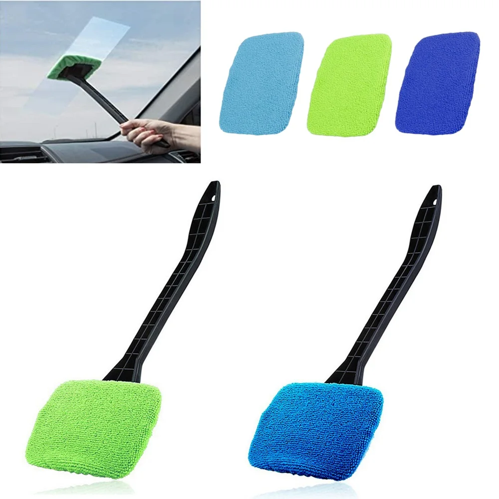 Car Mop Cleaning Windows Windshield Fog Cleaning Tool Brush Washing Rag Wipe Duster