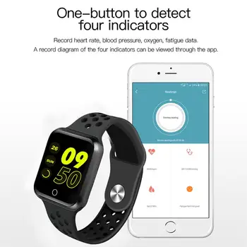 

ALLOYSEED 1.3" Bluetooth Smart Watch Bracelet IP67 Waterproof Heart Rate Blood Pressure Monitor Sport Wristband For IOS Android