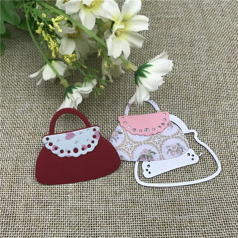 Women Handbag Bag Shape Metal Cutting Dies Stencils For Diy