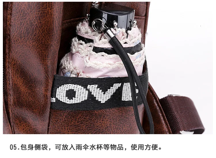 Vintage School Bags For Teenagers Teenage Girls Mochila Feminina Backpacks Leather Women Backpack Girl Schoolbag Bagpack