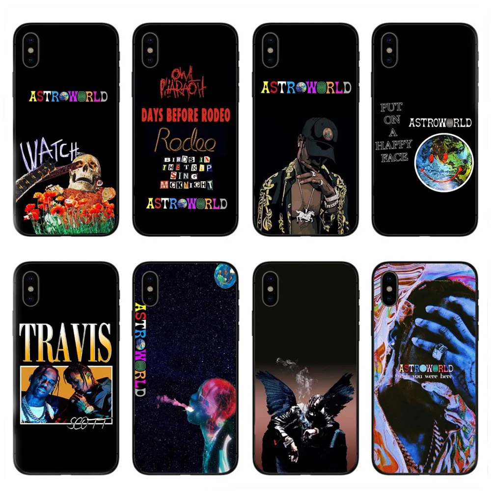 

Travis scott phone cases astroworld sicko mode for iPhone 5 5S SE 6 6S Plus 7 8 Plus X10 XR XS MAX black Hard PC cover