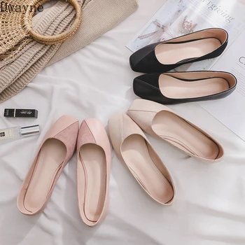 

2019 autumn new gentle wind evening shoes retro wild flat peas shoes net red fairy shoes
