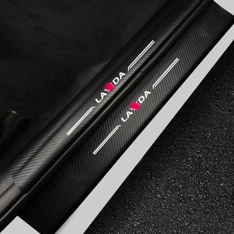 

4PCS Car Styling Door Sill Protector Scuff Plates For Volkswagen VW Bora Interior Accessories 2016-2018 Leather Pedal Sticker