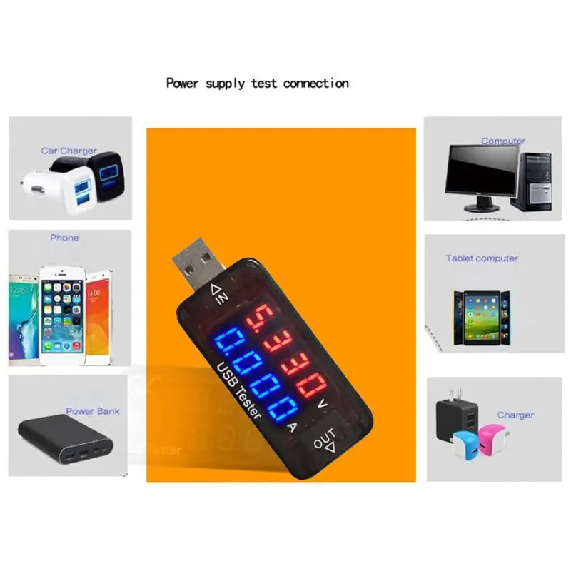 Высокоточный USB тестер для внешнего аккумулятора 4 знака|Измерители напряжения| |