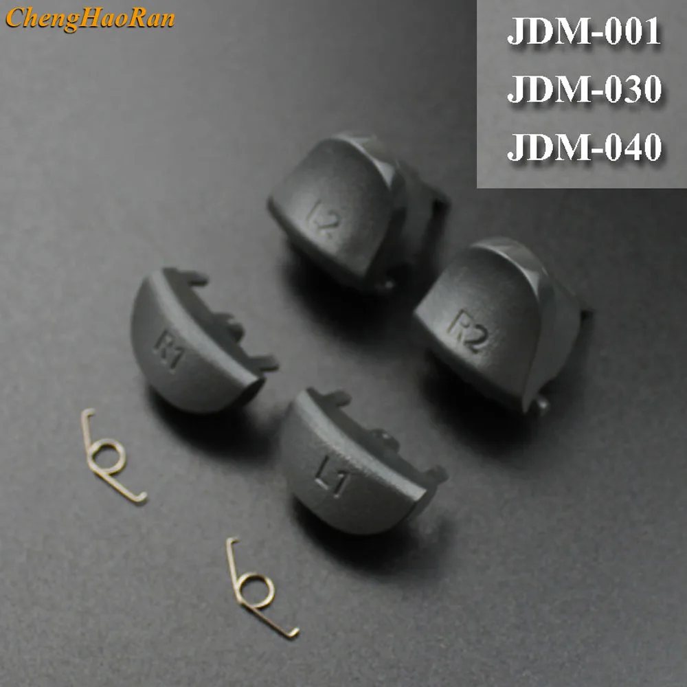 1SET L1 R1 L2 R2 Trigger Buttons Gamepad Button JDM 001 011 030 040 Repair Parts For PlayStation 4 PS4 Controller with Spring |