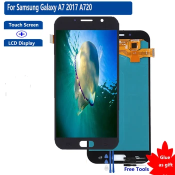 

Amoled For Samsung Galaxy A7 2017 A720 LCD Display Touch Screen Digitizer Assembly For Samsung Galaxy A7 2017 A720 LCD Display