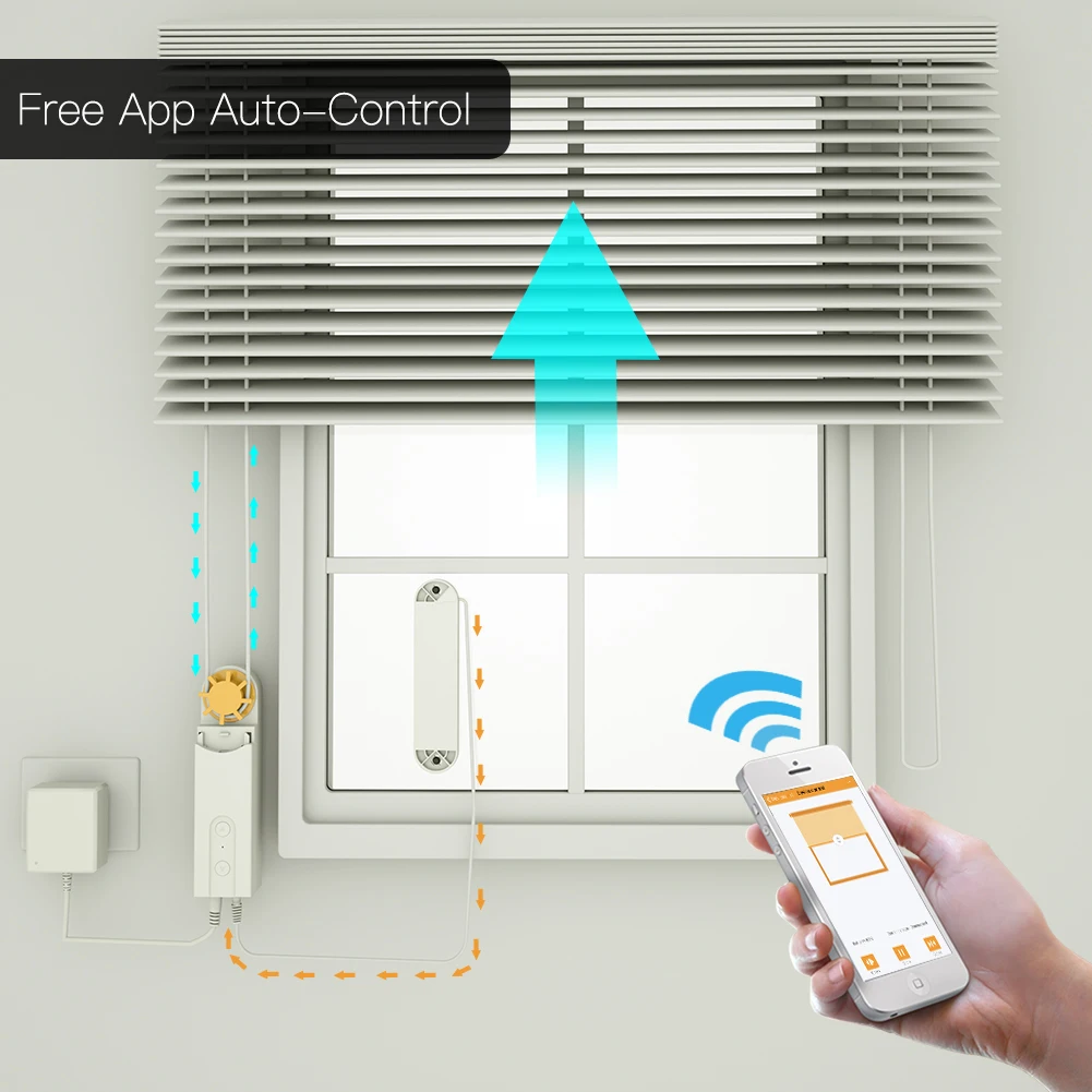Diy inteligente motorizado cortinas de rolo de