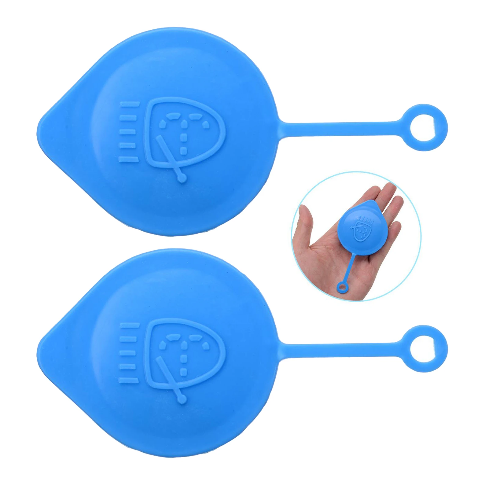 2 Pieces Windshield Washer Reservoir Tank Caps Lid Covers for Honda Civic 1988-1996