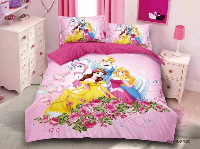 Disney conjunto de roupas de cama para crianças, mais barato, decoração de  cama, tamanho único, capa