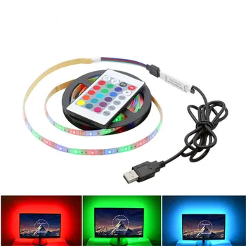

usb led strip light rgb tape for PC TV backlight car flexible neon ambilight ribbon tira LED strip lights 5V SMD 2835 ruban lamp