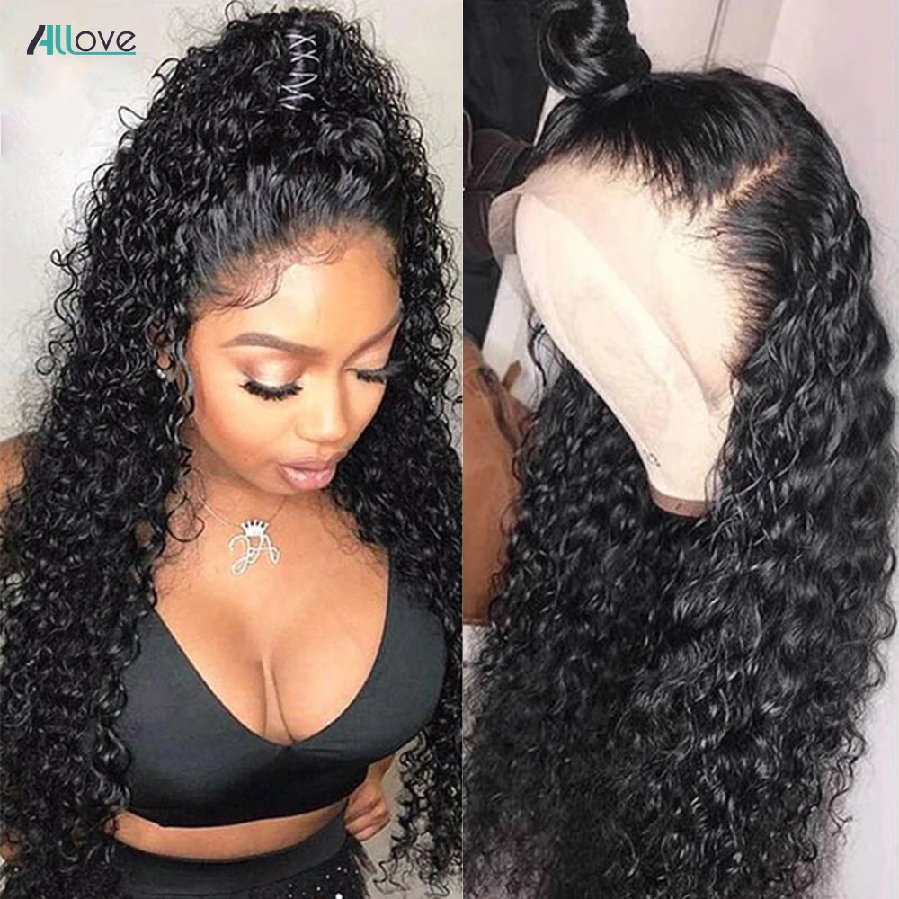Peluca Frontal de encaje 360 para mujer, 28 pulgadas, peluca ondulada de agua 13x4, peluca con malla Frontal, pelucas de cabello humano rizado profundo, peluca brasileña con cierre 4x4