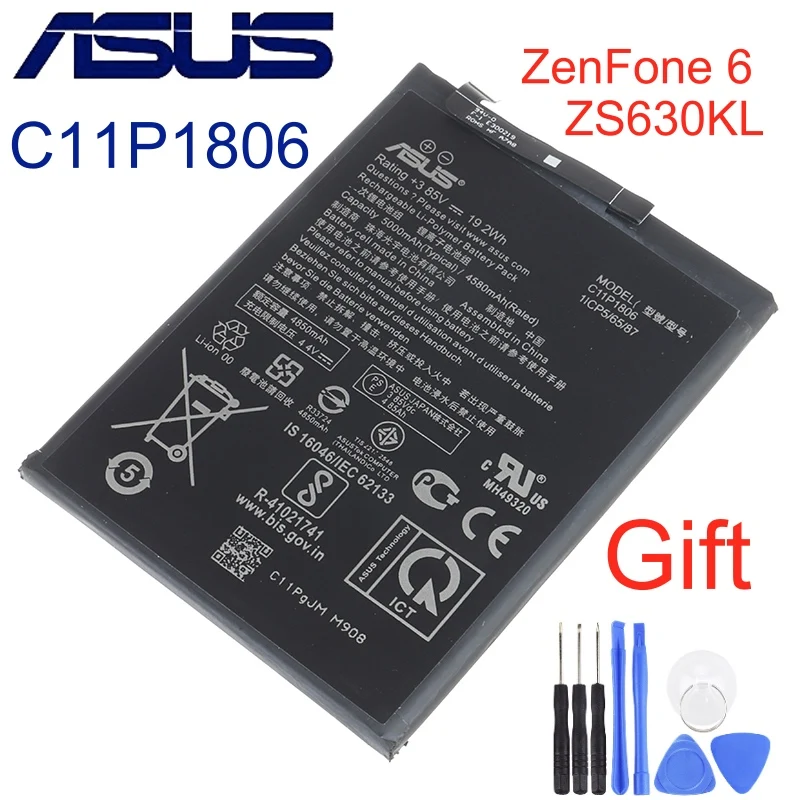 C11P1806 Оригинальный аккумулятор для ASUS ZenFone6 ZS630KL ZenFone 6 4580mAh + Бесплатные инструменты