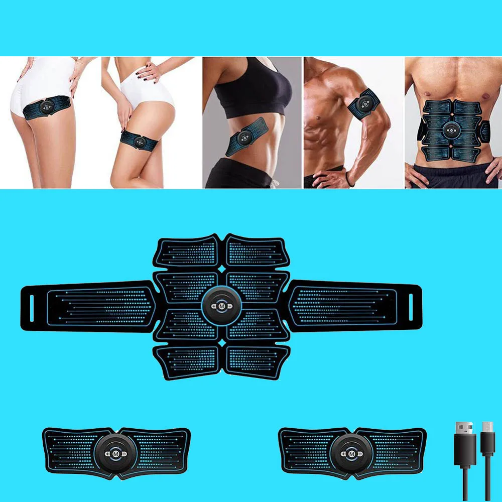 Fitness Equipment Stimulator Muscle Trainer Exercise Bodybuilding Smart Massage Machine Wireless Workout Sport Press Home Gym