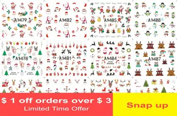 

Large New Christmas Snowman Christmas Gift Nail Stickers
