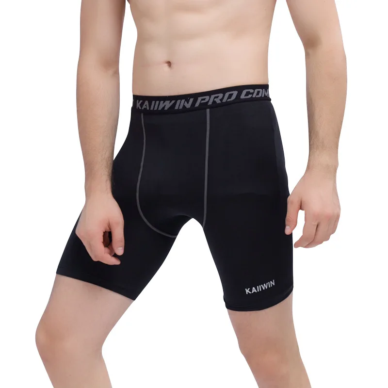 

Manufacturers Direct Selling New Style Men Pro Tight Elasticity Training Shorts Sweat Absorbing Sweat Comfortable Athletic Pants