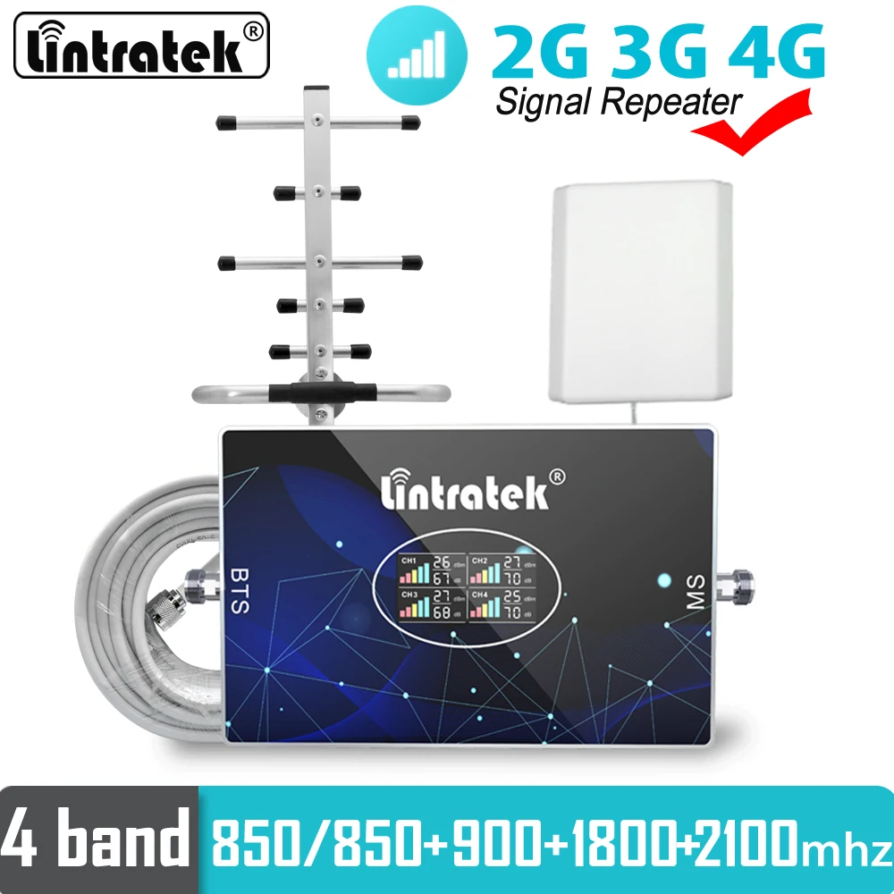 Global Signal Booster 2G 3G 4G AGC 4 Band GSM 900