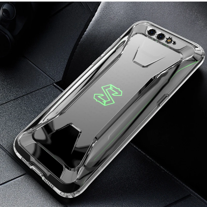 Чехол для Xiaomi Black Shark противоударный прозрачный мягкий ТПУ черный чехол 2 CC9E CC9 K20