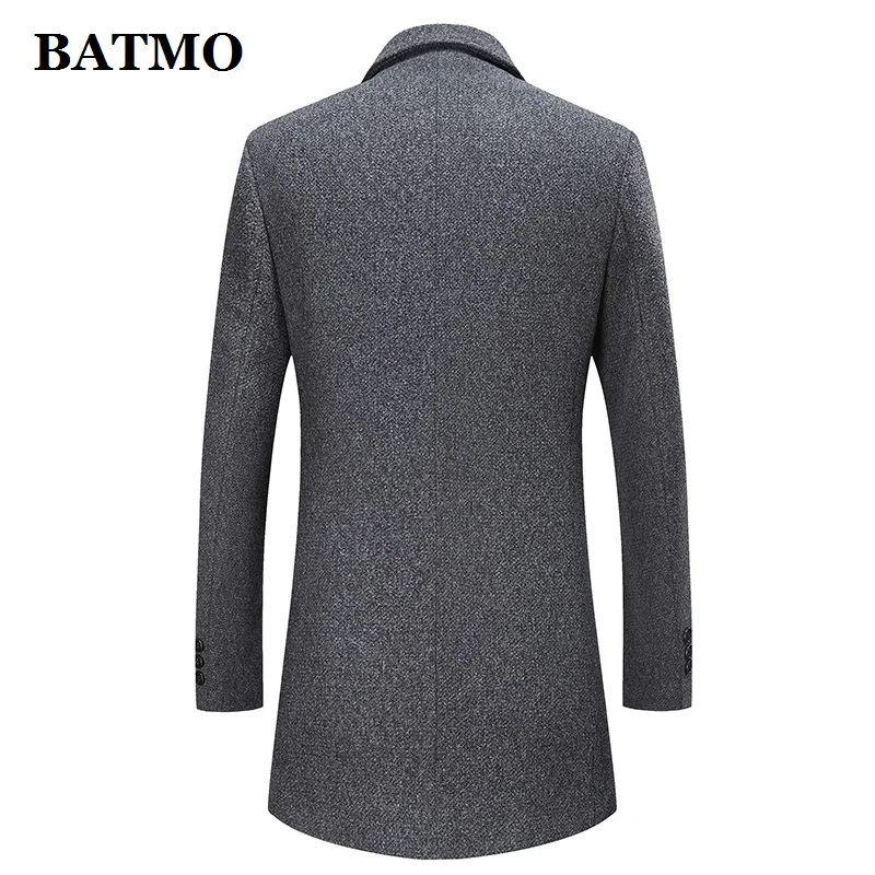 Batmo Новое поступление зимняя высококачественная шерстяная повседневная мужская куртка, Мужская зимняя теплая куртка, зимние куртки для мужчин 896