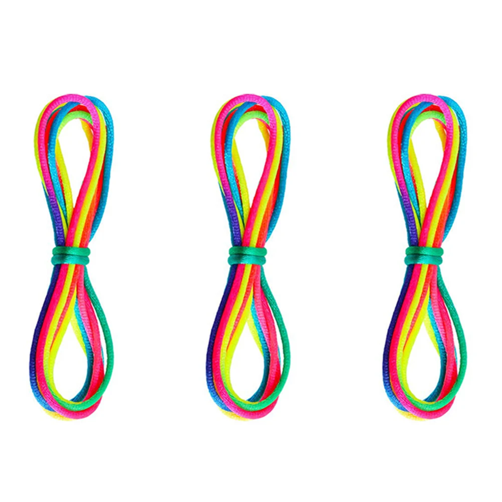 

3 Pcs 165 Cm Cradle String Finger Game Rainbow Finger Rope Coloured Thread Toy Rope Finger String Puzzle Create Toy #40