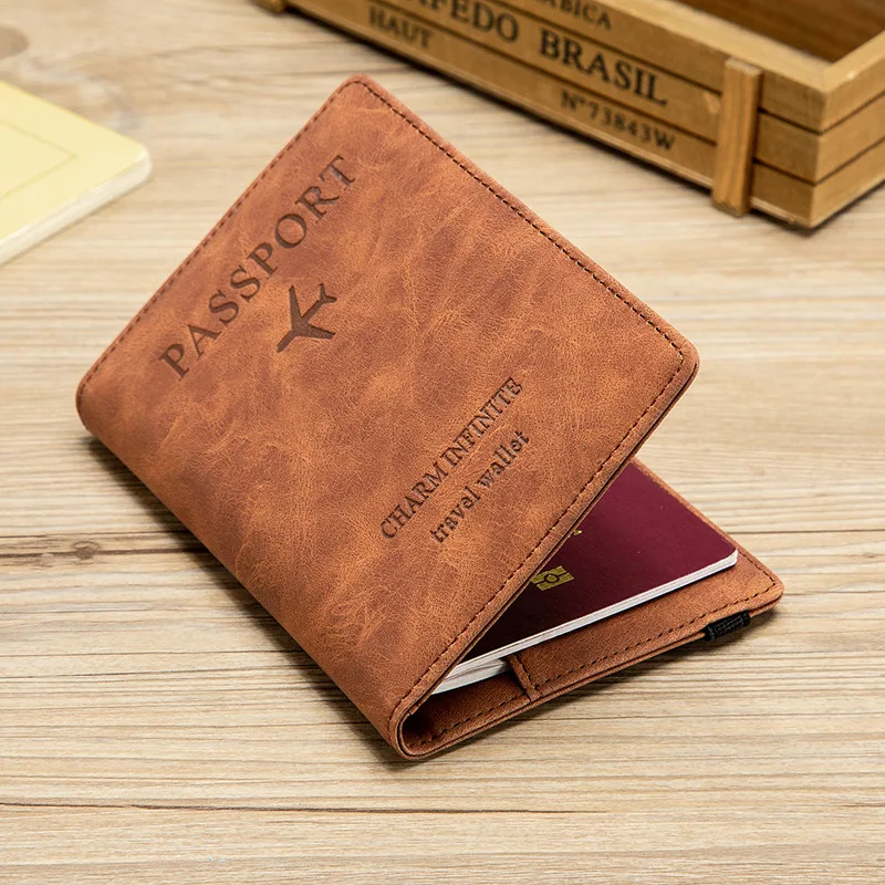 Wallet-Case Card-Holder Travel-Accessories Multi-Function RFID Id-Bank Vintage Women